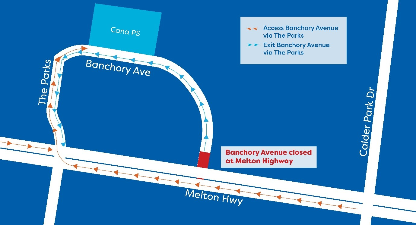 Temp Closure Banchory Ave